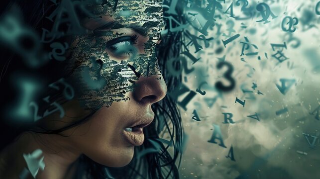 Woman speaks letters