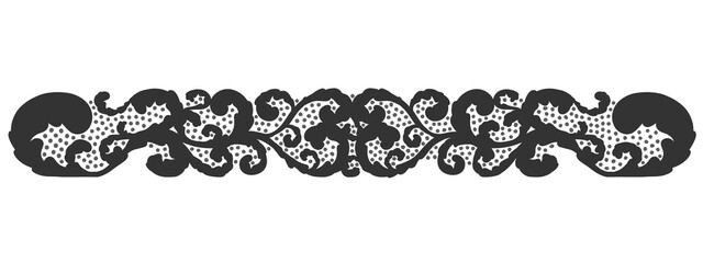 Floral ornament figure; old style decoration