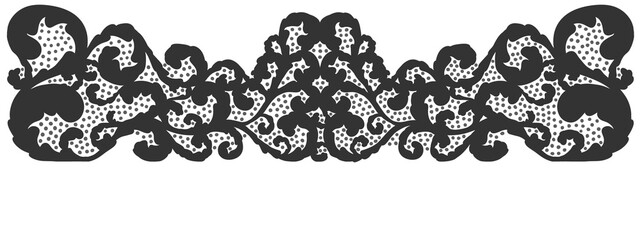 Floral ornament figure; old style decoration