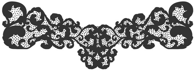 Floral ornament figure; old style decoration
