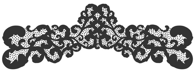 Floral ornament figure; old style decoration