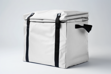 Food delivery bag png mockup, transparent design