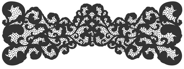 Floral ornament figure; old style decoration