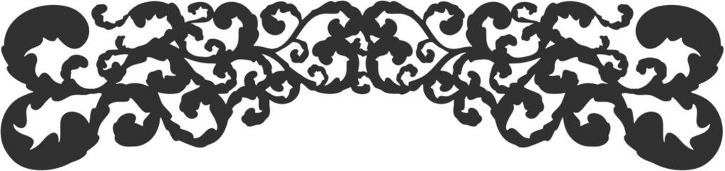 Obraz premium Floral ornament figure; old style decoration