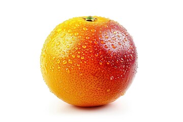 Blood Orange with Water Drops