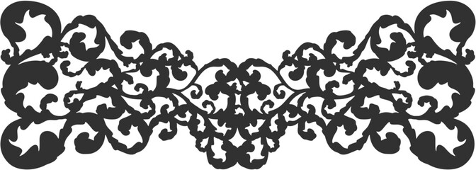 Floral ornament figure; old style decoration