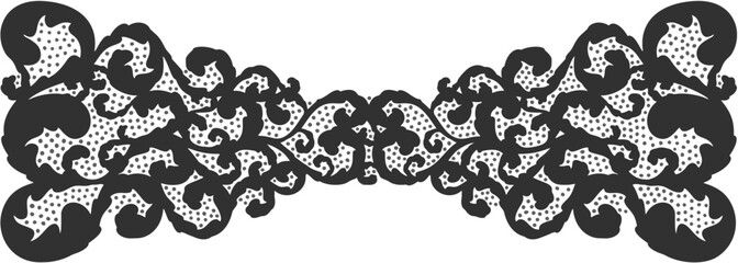 Floral ornament figure; old style decoration