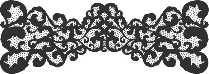 Floral ornament figure; old style decoration
