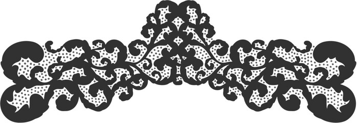 Floral ornament figure; old style decoration