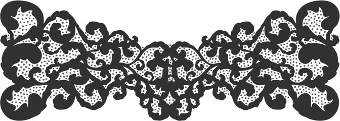 Floral ornament figure; old style decoration