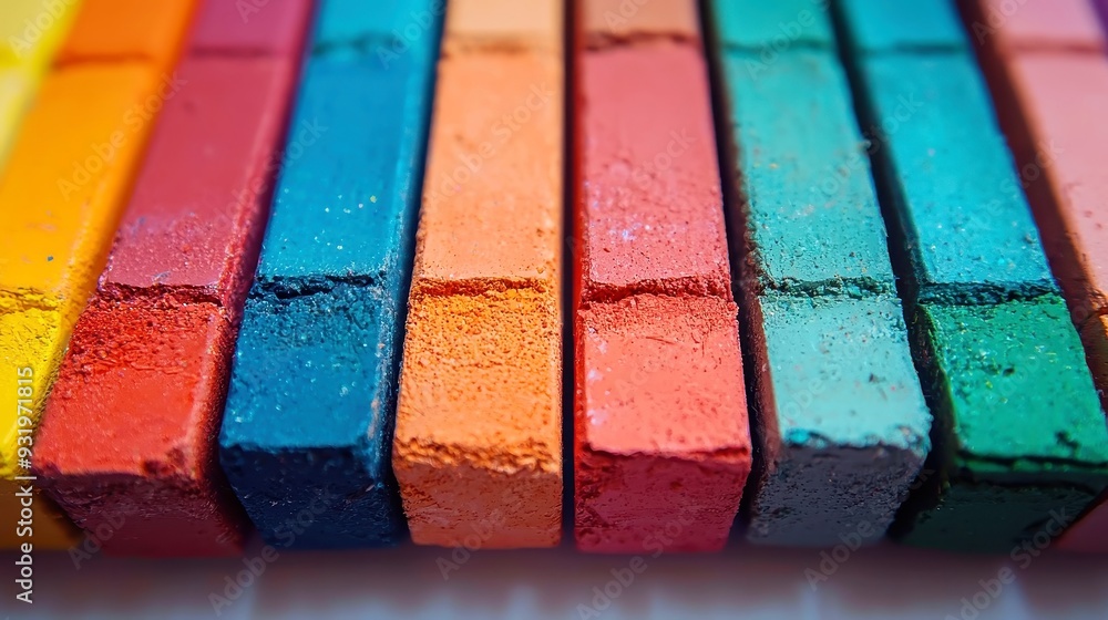 Poster vibrant rainbow background, a colorful gradient showcasing the spectrum of hues, creating an uplifti