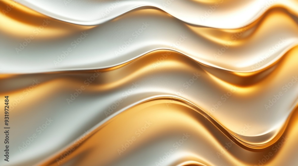 Aufkleber abstract 3d rendering featuring a background design with flowing wavy patterns