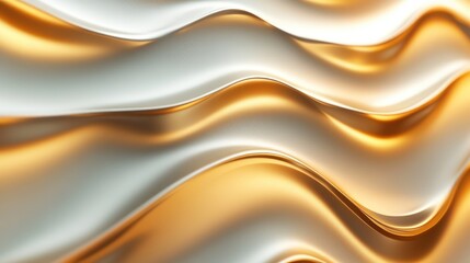 Obraz premium Abstract 3D rendering featuring a background design with flowing wavy patterns