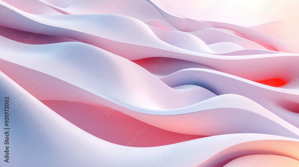 Poster abstract background featuring smooth flowing lines creating rounded patterns ideal for modern archit