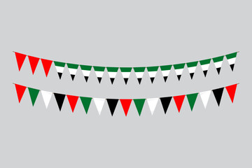 Obraz premium Albania ribbon flag
