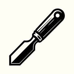 Chisel Tool Silhouette Vector Template