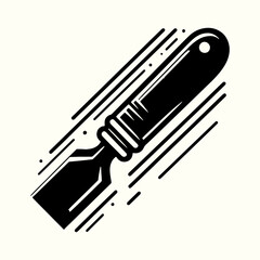 Chisel Tool Silhouette Vector Template