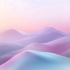Dreamlike Pastel Gradient Landscape with Blended Tones Calming and Peaceful Digital Painting