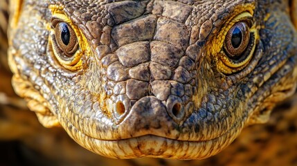 Fototapeta premium Close-up of a Lizard's Face
