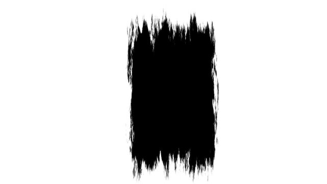 Animation of Paint Brush Stroke. Paint Brush Wipe On and Off animation. Ink Brush Stroke.  paint brush strokes wiping from left to right.