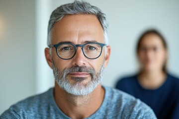 Fototapeta premium Personal Finance Adviser Consulting Single Parent in Cozy Office for Financial Security, Close-up Shot