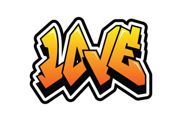 elegant design of graffiti text 