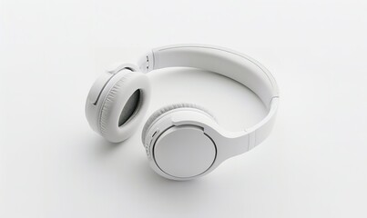 When worn against a white backdrop, white headphones give off a simple, airy vibe, Generative AI.