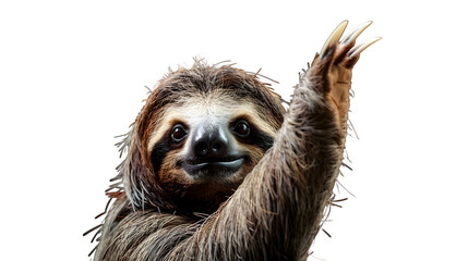 Fototapeta premium Sloth waving hello