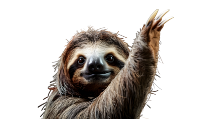 Sloth waving hello