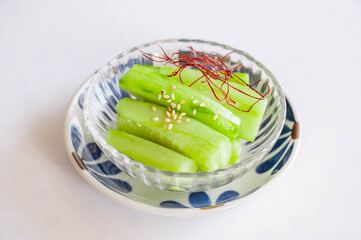 きゅうりの翡翠炒め