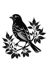 Elegant Bird Water Pot with Tree Silhouette Design - Nature-Inspired Garden Decor