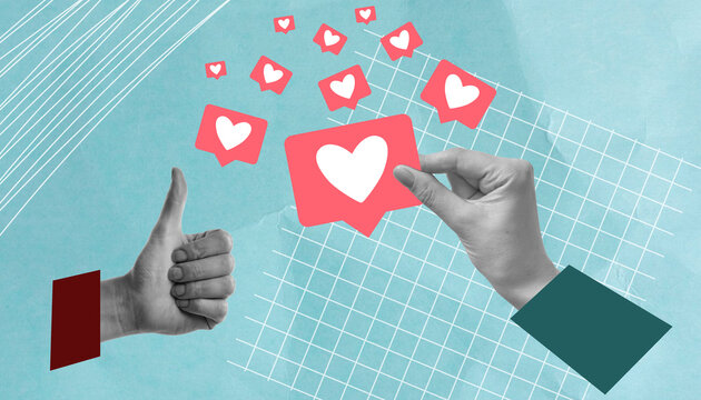 like it. rate a photo or post. social media. an interesting video. collage. on a paper background. like. video. comments. leave a positive review.