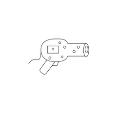 hair dryer vector type icon