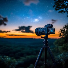 Celestial Dance Captured in Forest Landscape with Professional