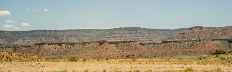Desert Landscape Panorama Utah Sunny Day