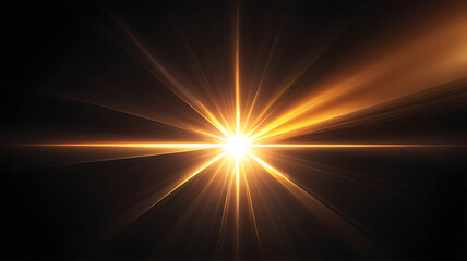 Flare light, effects sunlight, lens flare, light leaks, warm sun rays light effects, overlays or golden flare isolated on black background. effect, sunlight, ray, glow, bright, shine, sun. ai