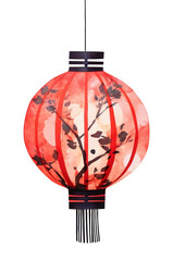 PNG Red Chinese lantern art lamp red.