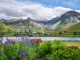 Village de Tignes Val Claret dans la réserve de la Vanoise en  Haute Tarentaise, Alpes de Savoie