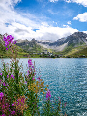 Village de Tignes Val Claret dans la réserve de la Vanoise en  Haute Tarentaise, Alpes de Savoie