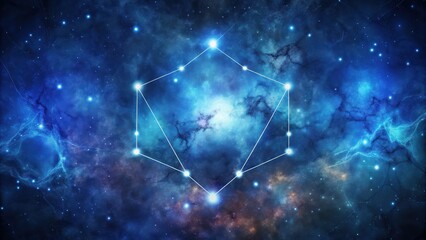 Geometric Constellation in a Starry Night Sky