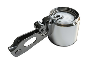 Electric can opener in action Isolated On Transparent Background