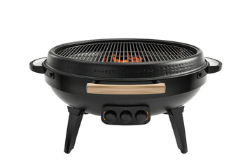 Electric grill for indoor cooking Isolated On Transparent Background