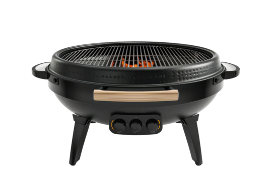 Electric grill for indoor cooking Isolated On Transparent Background