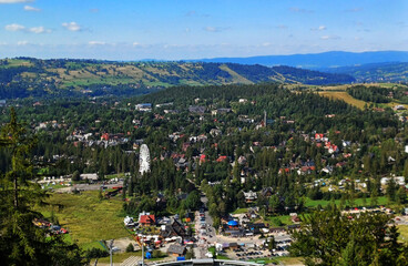 panorama of the city of Zakopane