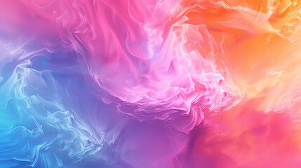 Fototapeta premium A background with swirling colors, like a rainbow of soft, flowing fabric.