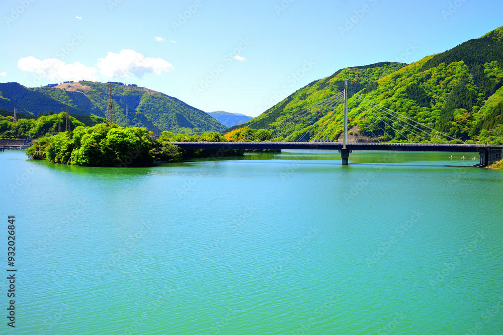 Poster 丹沢湖 神奈川県山北町の風景
