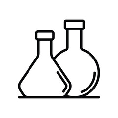 Potions laboratory icon line vector design in trendy style
