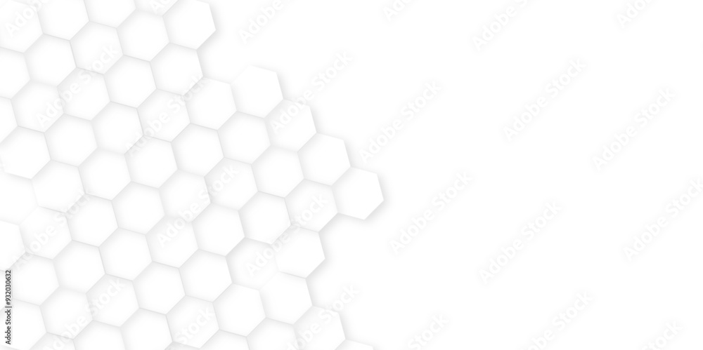 Aufkleber abstract background with hexagon, modern abstract vector polygonal pattern. futuristic honeycomb mos