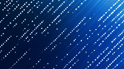 Small white dots arranged in diagonal rows on a deep blue background