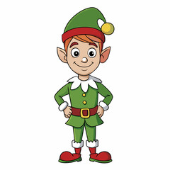 leprechaun cartoon elf vector illustration